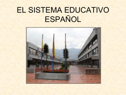 EL SISTEMA EDUCATIVO ESPAÑOL