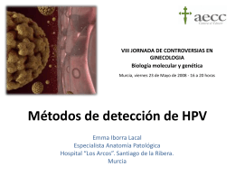 Métodos de detección de HPV