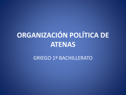 ORGANIZACIÓN POLÍTICA DE ATENAS