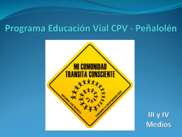 Programa Educación Vial Colegio Pedro de Valdivia