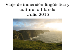 Viaje de inmersión lingüística Verano 2013
