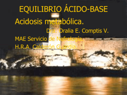 EQUILIBRIO ÁCIDO-BASE