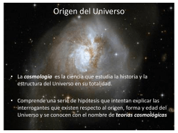 Teorías sobre el Origen del Universo