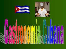 Gastronomía Cubana