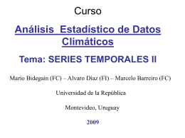 Curso Análisis Estadístico de Datos Climáticos