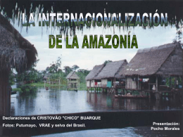 La Internacionalización de la Amazonía