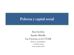 Nivel socioeconómico y capital social