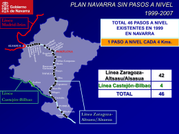 Plan de supresión de pasos a nivel en Navarra
