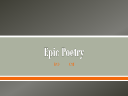 Epic Poetry - Harrison High School