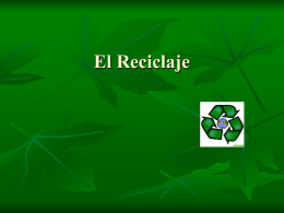 El Reciclaje