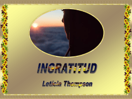 Ingratitud - Page créée exclusivement pour Letícia