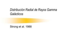 Distribución Radial de Rayos Gamma Galácticos