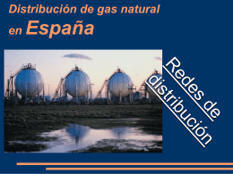 Distribución de gas natural en España