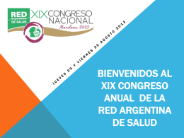 BIENVENIDOS AL XVIII CONGRESO ANUAL DE LA RED