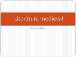 Introducción a la Literatura medieval