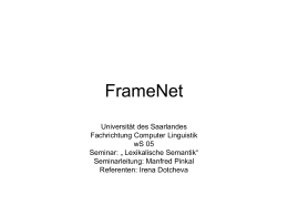 FrameNet - uni