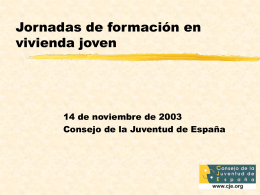 Jornadas de formación en vivienda joven