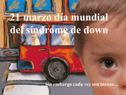 21 marzo día mundial del síndrome de down