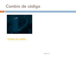 Cambio de código
