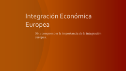 Integración Económica Europea