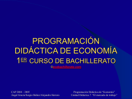 Unidad Didáctica 7 El mercado de trabajo