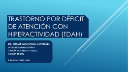 Trastorno POR déficit de atención con