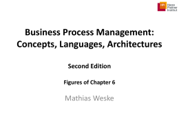 Business Process Management: Concepts, Languages,