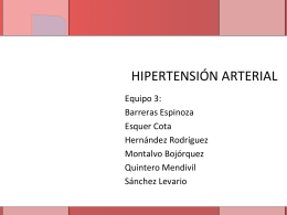 HIPERTENSIÓN ARTERIAL