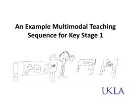 An Example Multimodal Teaching Sequence for Key