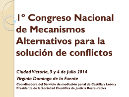 1º Congreso Nacional de Mecanismos Alternativos