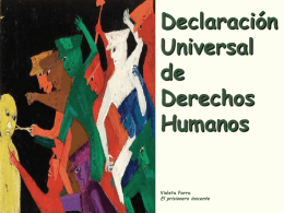 DECLARACIÓN UNIVERSAL DE DERECHOS HUMANOS