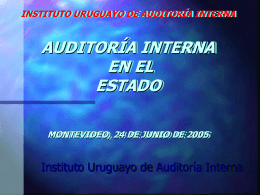 Introducción a la Auditoría Interna