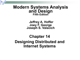 Modern Systems Analysis and Design Ch1