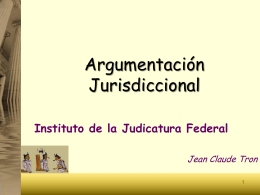 Argumentación Judicial - Bienvenido a la página de