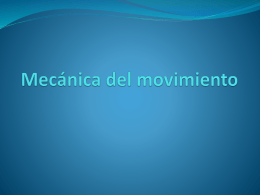 Mecánica del movimiento