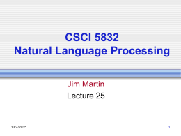 CSCI 5832 Natural Language Processing