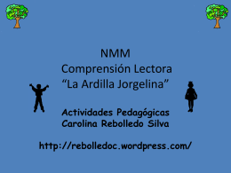 NMM Comprensión La Ardilla Jorgelina