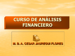 CURSO DE ANÁLISIS FINANCIERO