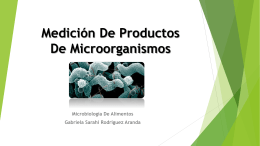 Medición De Productos De Microorganismos