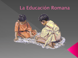 La Educación Romana