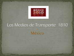 Los Medios de transporte 1810