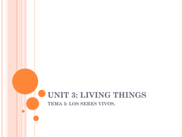 UNIT 3: LIVING THINGS - fisquimed | ¡Todo para tu