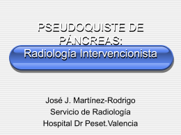 PSEUDOQUISTE DE PÁNCREAS: Radiología