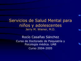Servicios de Salud Mental para niños y