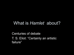 What is Hamlet about?