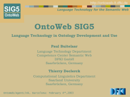 Semantic Lexicons in Multilingual Information