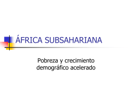 ÁFRICA SUBSAHARIANA