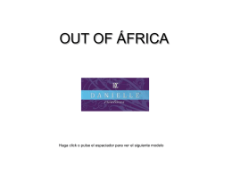 OUT OF ÁFRICA