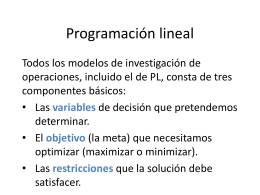Programación lineal