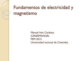 Fundamentos de electricidad y magnetismo